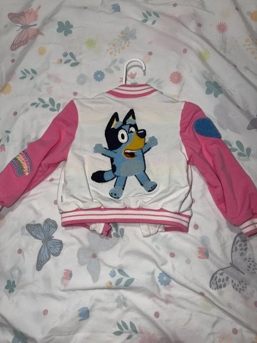 Little Sleepies Bluey Pink Bomber Jacket